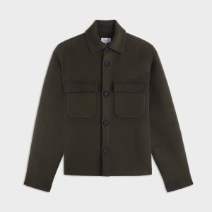 Veste Inoa en laine kaki