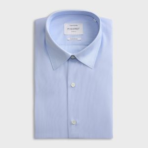 Chemise Ajustée rayée bleue
