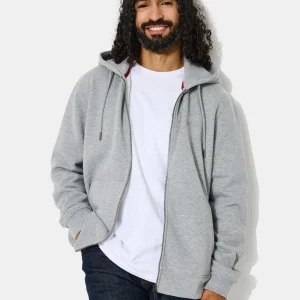 SWEATSHIRT CITY HOOD ZIPPE GRIS