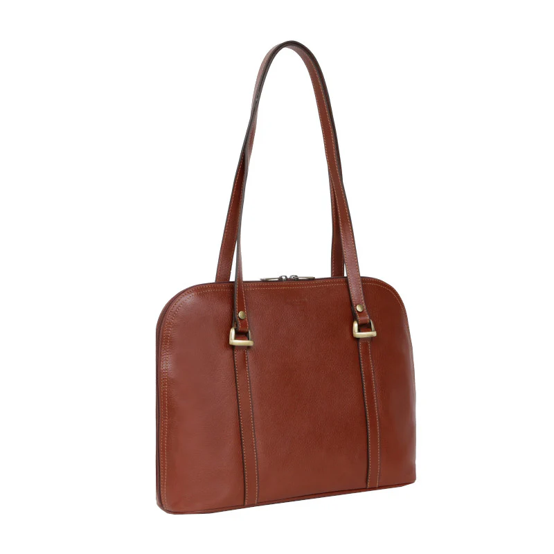 HEXAGONA Sac porté épaule 2 anses - A4 - Cuir – Image 3