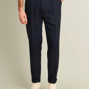 Pantalon travel bleu marine