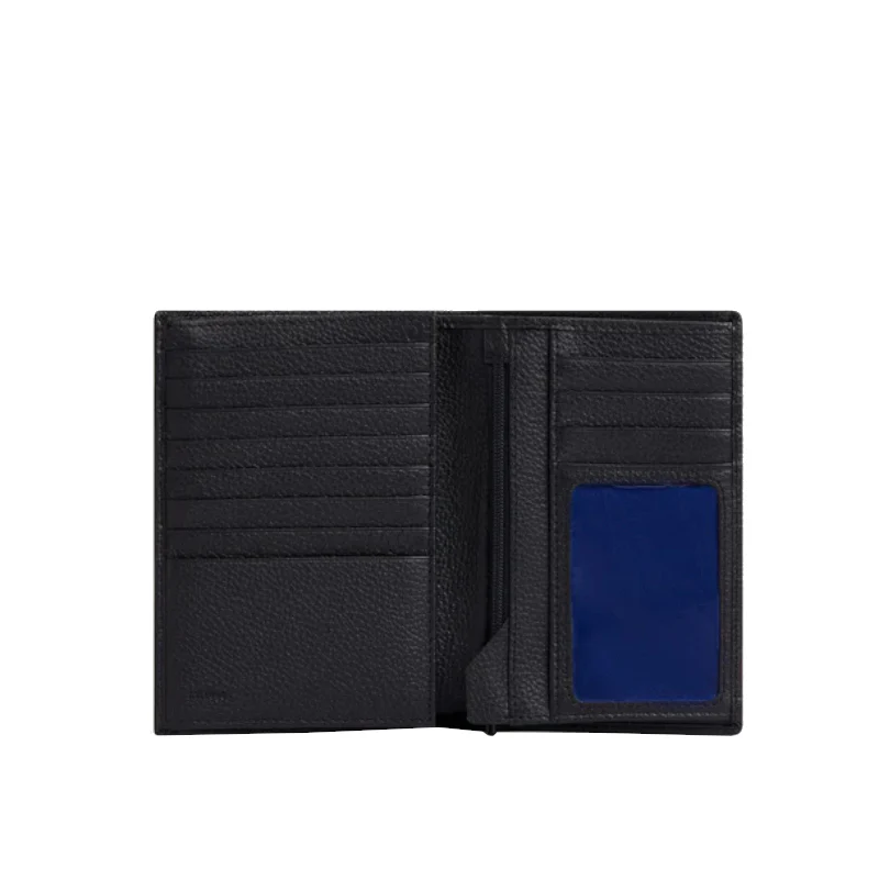LE TANNEUR Grand portefeuille Charles vertical zippé 2 volets en cuir grainé – Image 3