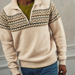 Pull Jackson Blanc/Olive