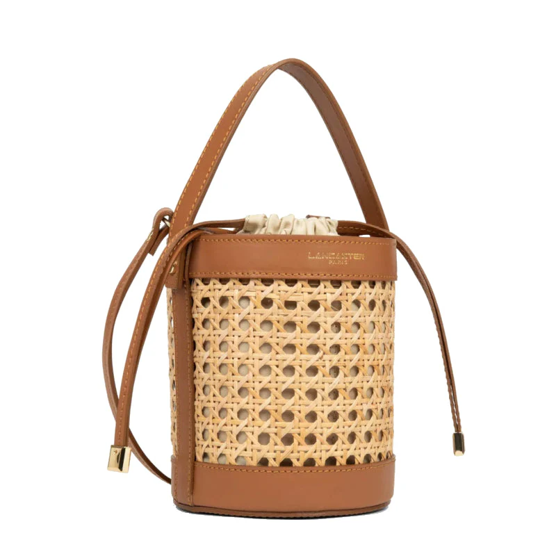 LANCASTER Petit sac seau Cannage Rotin – Image 3